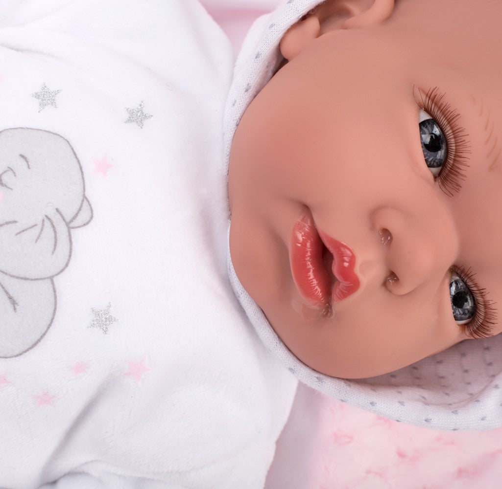 ANDIE ELEGANCE ROSA CON MANTA MUÑECA DE PESO - Arias 60643