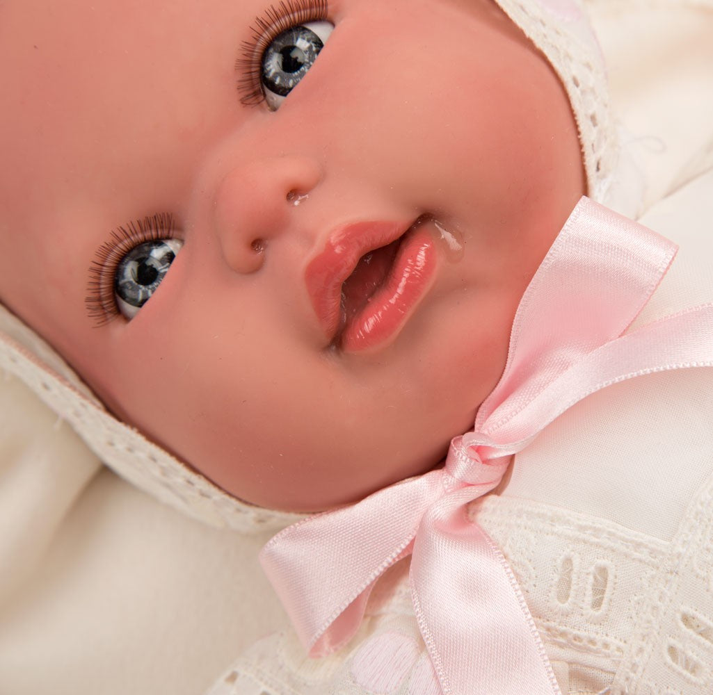 BEBÉ REBORN GAIA CON MANTA Y PELUCHE - Arias 98087