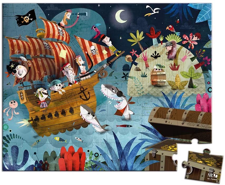 PUZLE EN BUSCA DEL TESORO 36 PZAS - Janod 02614
