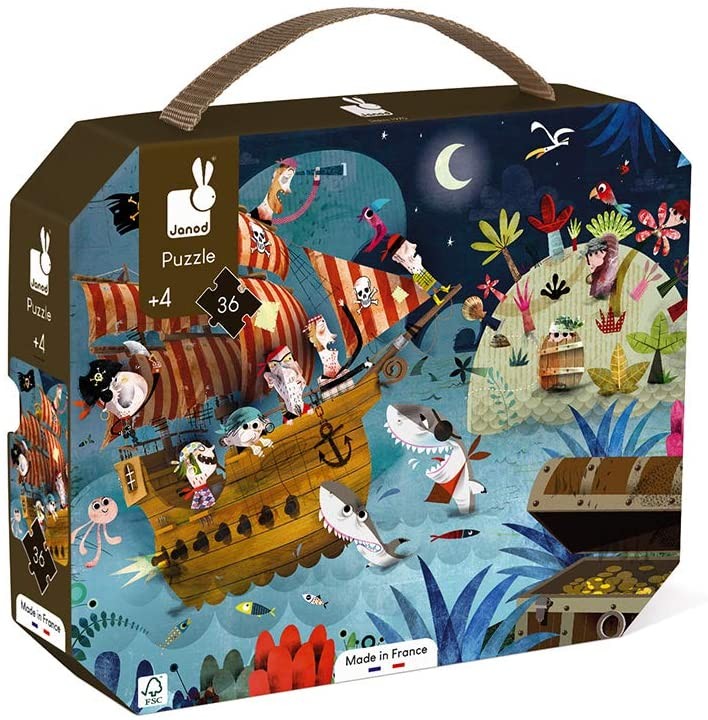 PUZLE EN BUSCA DEL TESORO 36 PZAS - Janod 02614