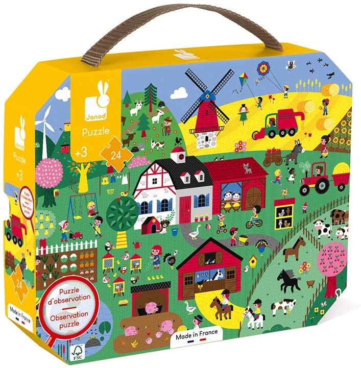 PUZZLE OBSERVACION GRANJA JANOD