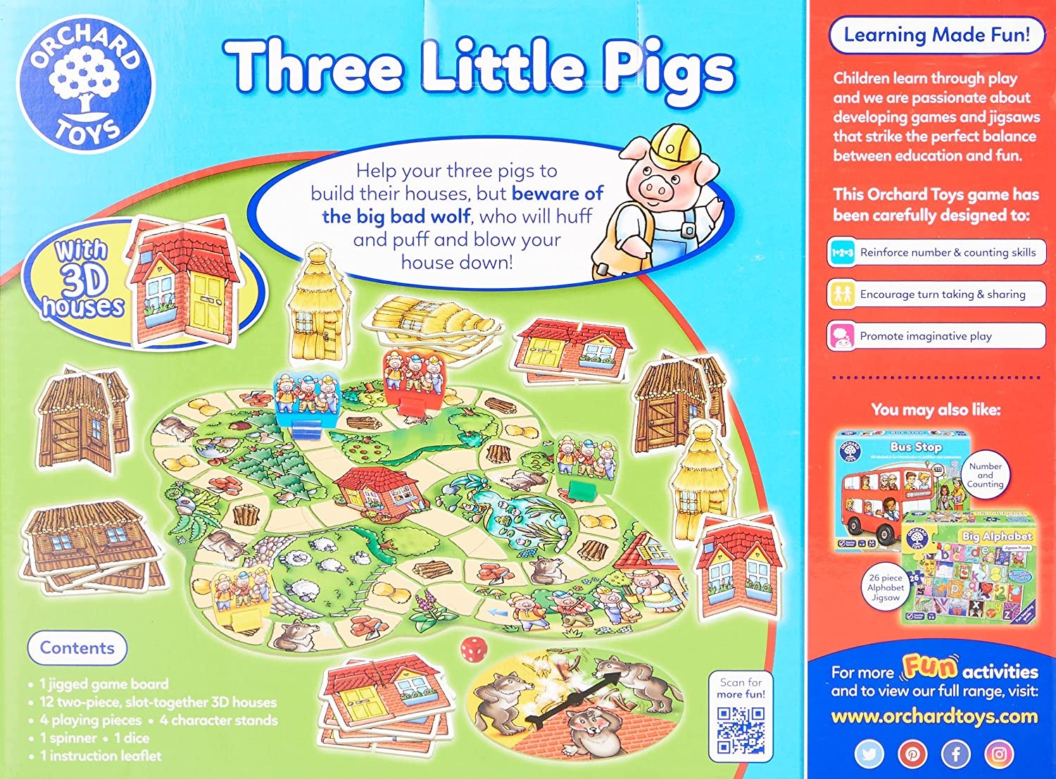 JUEGO DE MESA LOS TRES CERDITOS - Orchard Toys