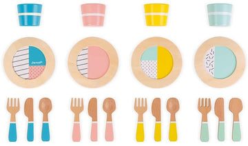 VAJILLA DE MADERA 20 PIEZAS - Janod