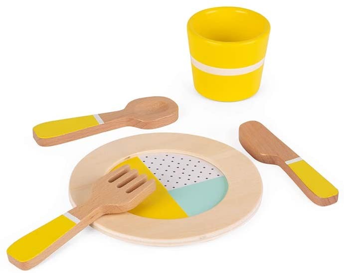 VAJILLA DE MADERA 20 PIEZAS - Janod