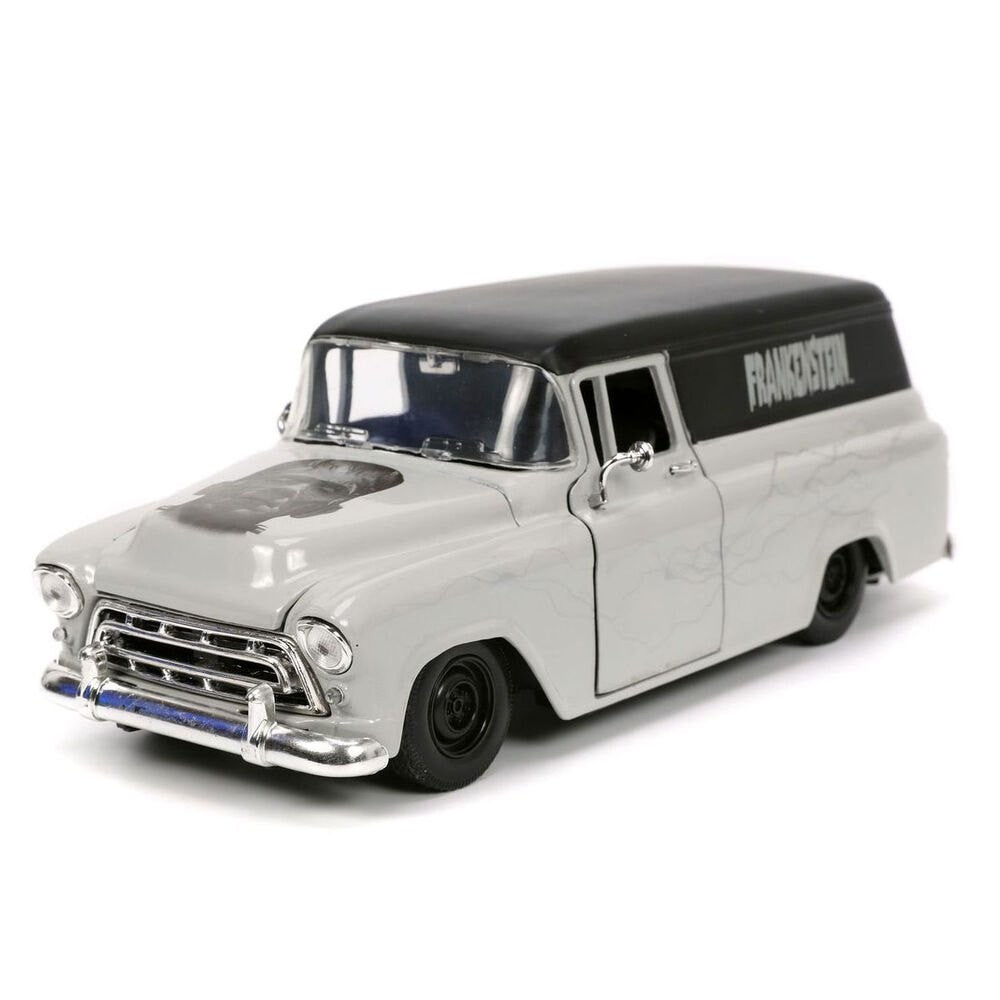 Coche de metal Frankenstein 1957 Chevi Suburban escala 1:24 + 1 FIGURA - Jada
