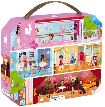 MALETÍN PUZLE "ACADEMIA DE BAILE" 100 PZAS - Janod