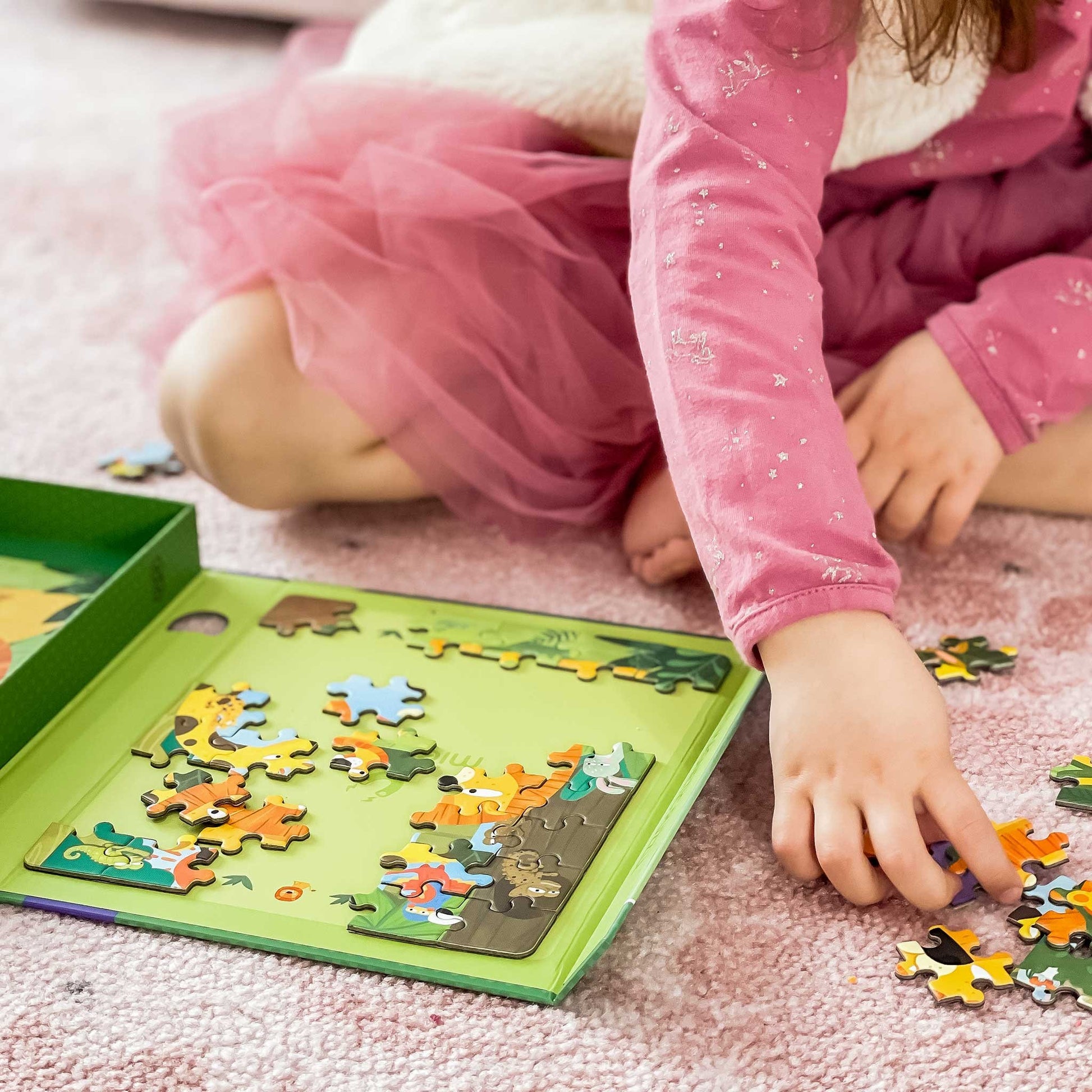 PUZZLE MAGNETICO 2 EN 1 JUNGLA DE DIA Y DE NOCHE 2 EN 1 - MiereduME183