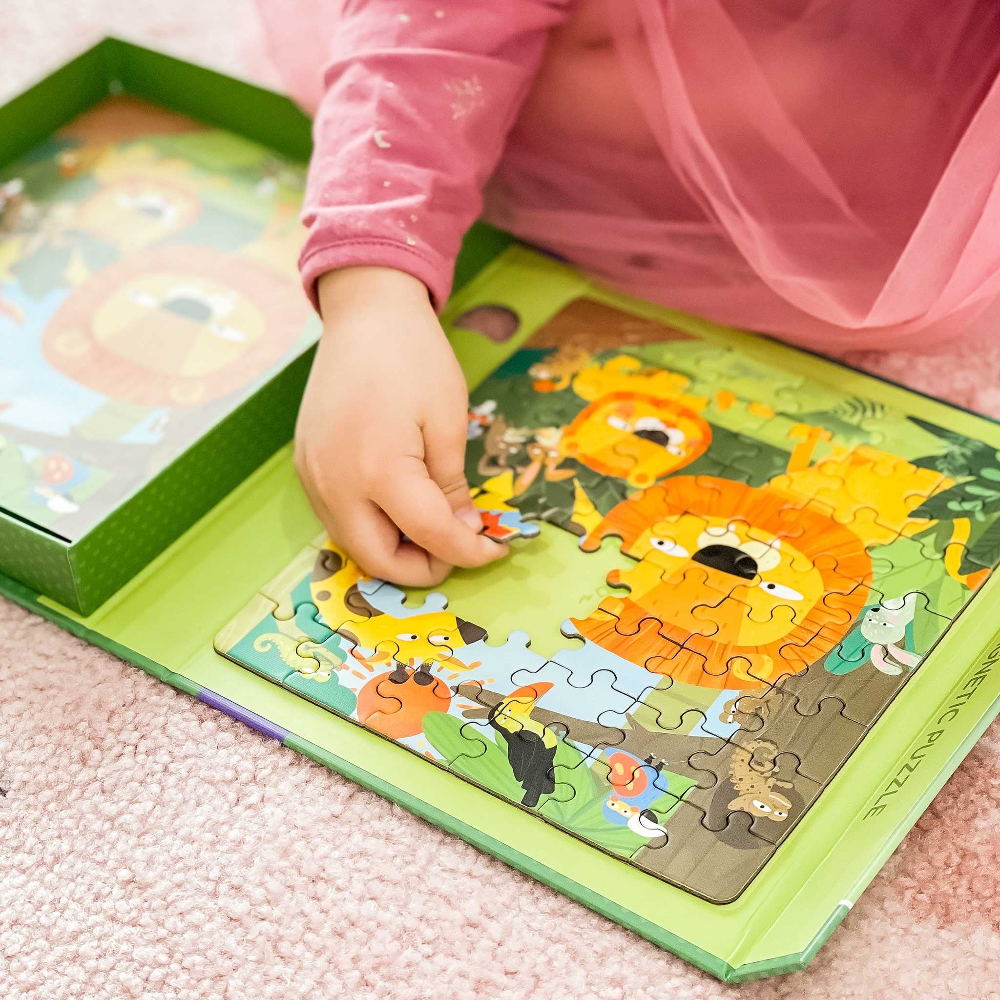 PUZZLE MAGNETICO 2 EN 1 JUNGLA DE DIA Y DE NOCHE 2 EN 1 - MiereduME183