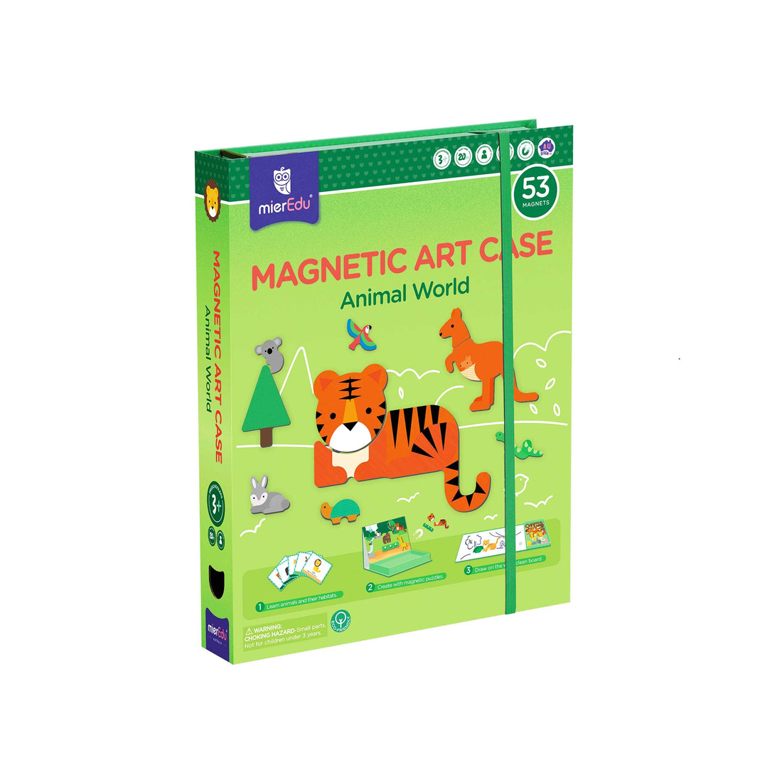 ESTUCHE DE ARTE MAGNÉTICO MUNDO ANIMAL - Mieredu ME153