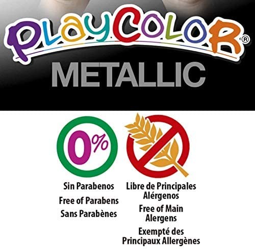 Caja de 12 témperas metalizadas - Playcolor 10121