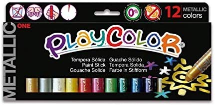 Caja de 12 témperas metalizadas - Playcolor 10121