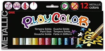 Caja de 12 témperas metalizadas - Playcolor 10121