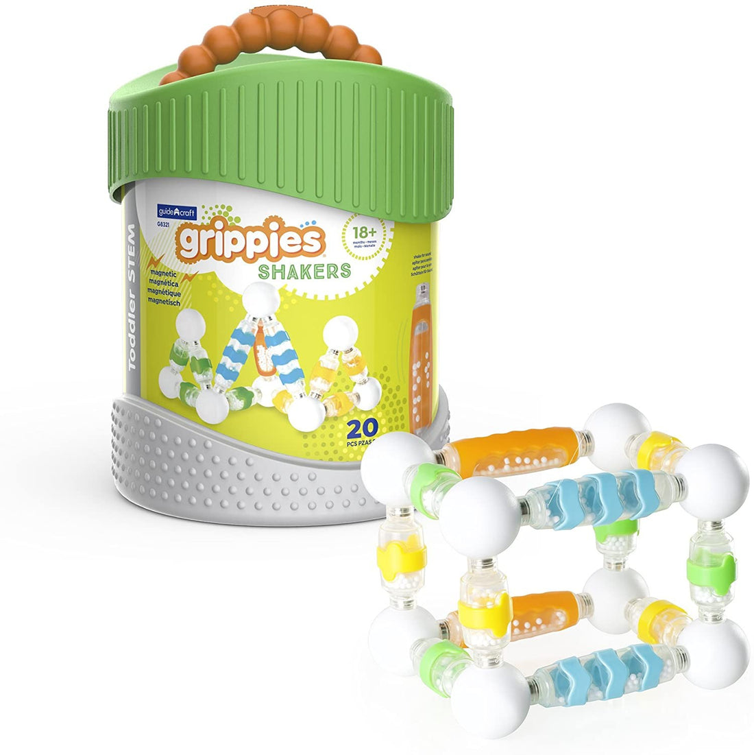 CONSTRUCCION GRIPPIES SHAKERS 20 PIEZAS - Guidercraft