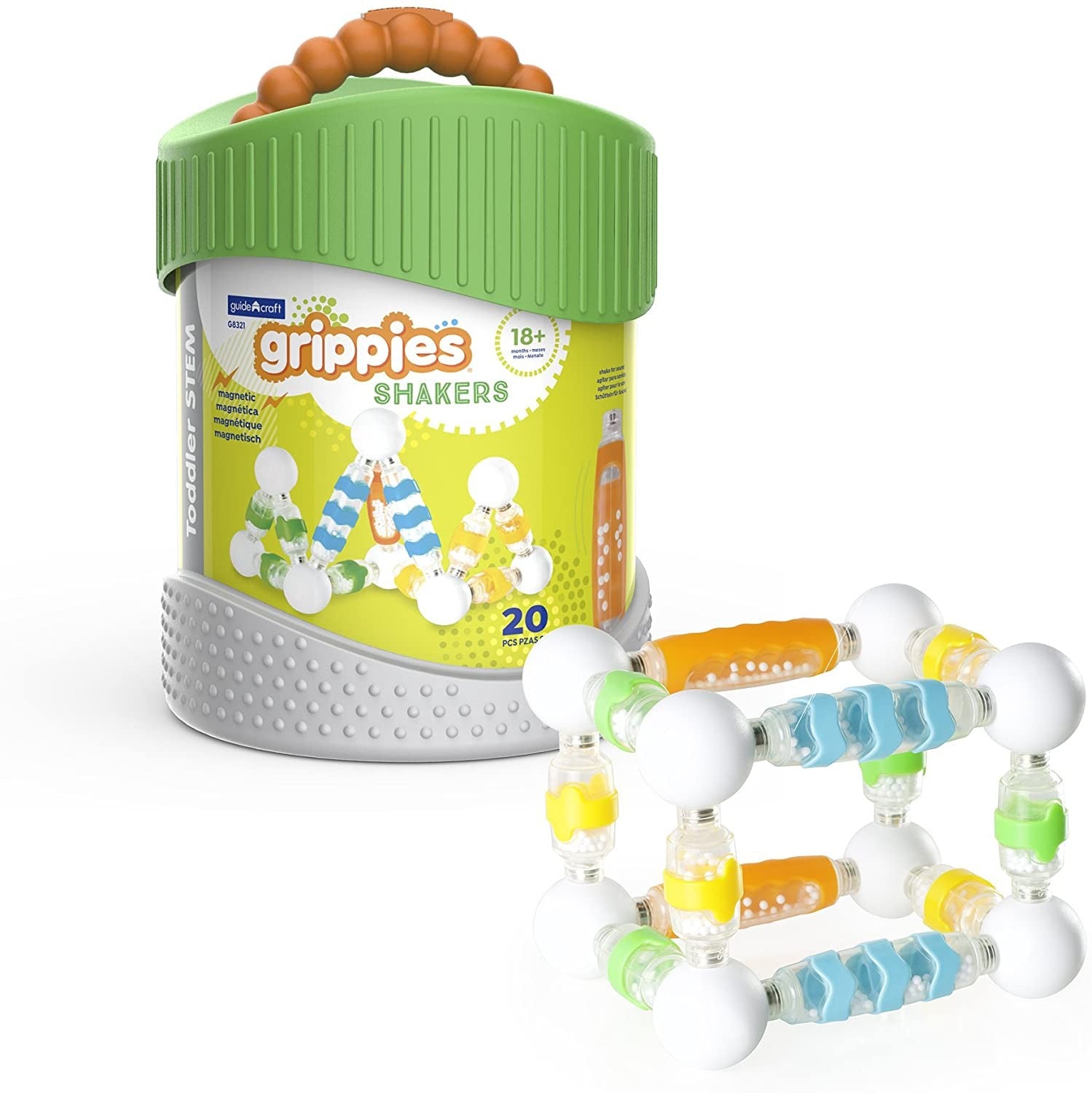 CONSTRUCCION GRIPPIES SHAKERS 20 PIEZAS - Guidercraft