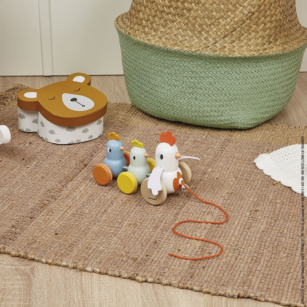 Juego de arrastre gallina y pollitos - Janod J08259