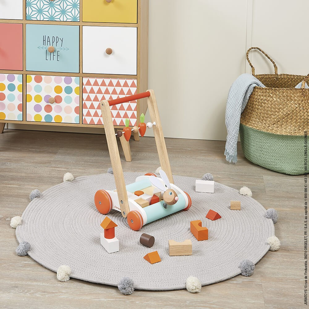 Carro infantil de empuje cojeno - Janod J08251