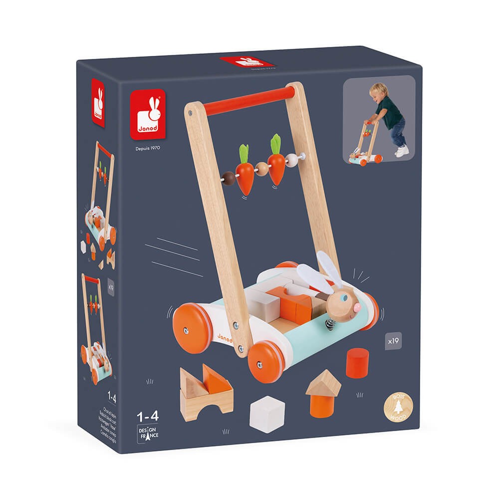 Carro infantil de empuje cojeno - Janod J08251