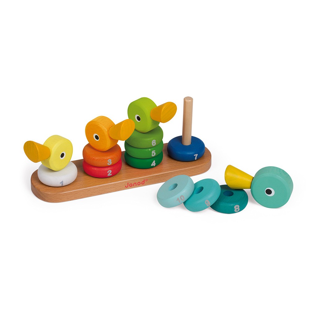 Juero para apilar patitos de madera - Janod J08212