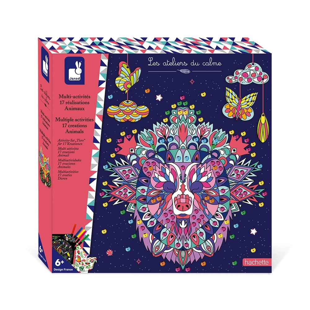 Kit creativo caja multiactividades 17 obras de animales Janod J07955