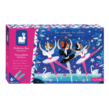 Juego de manualidades kit creativo purpurina fluorescente bailarinas - Janod J07945