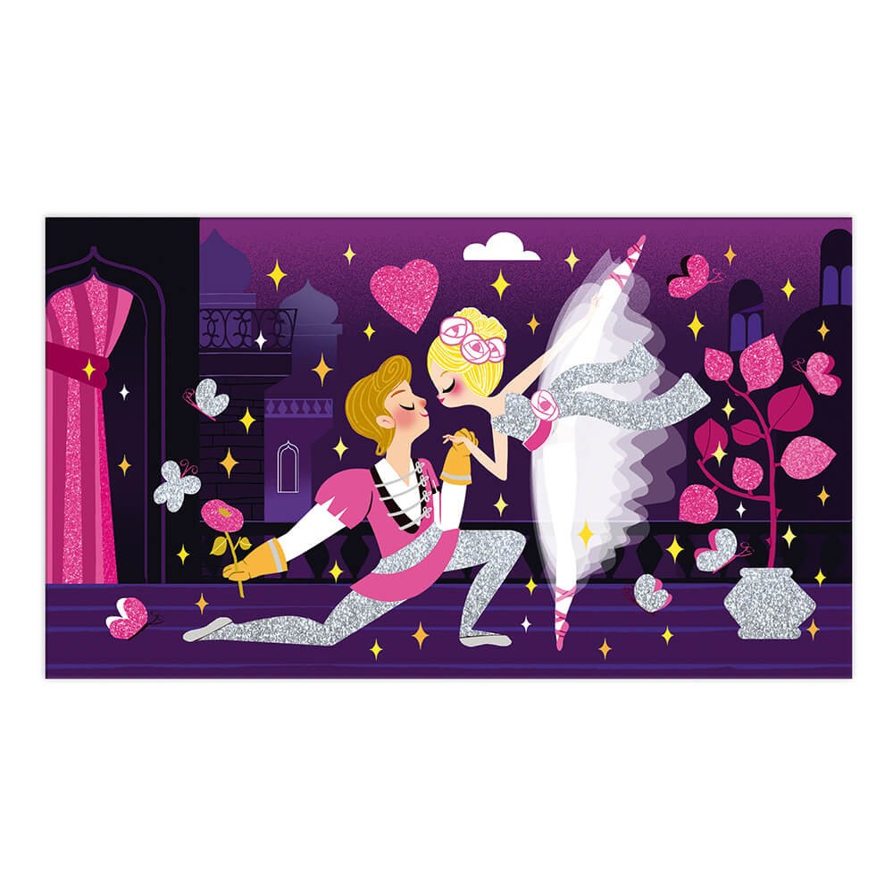 Juego de manualidades kit creativo purpurina fluorescente bailarinas - Janod J07945