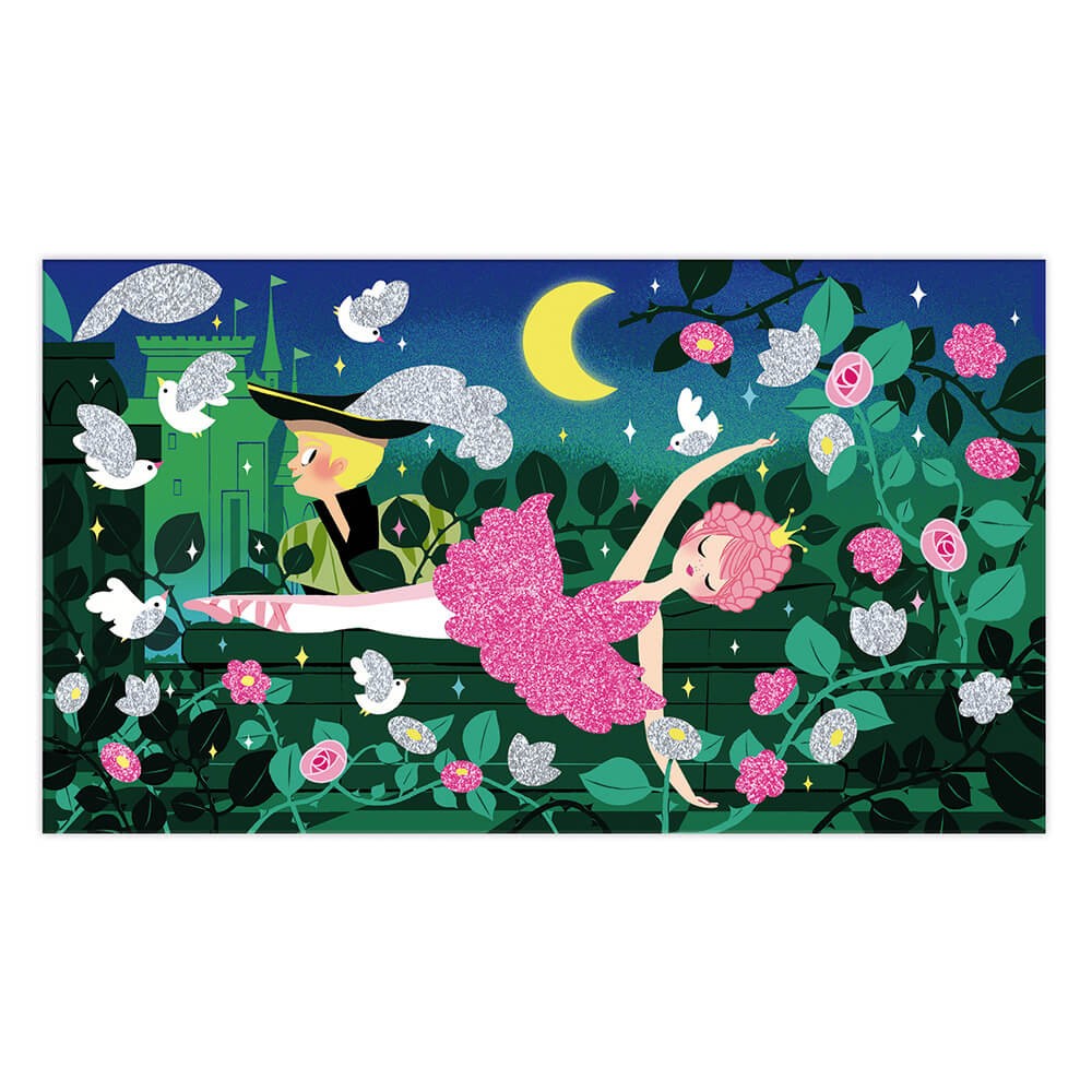 Juego de manualidades kit creativo purpurina fluorescente bailarinas - Janod J07945