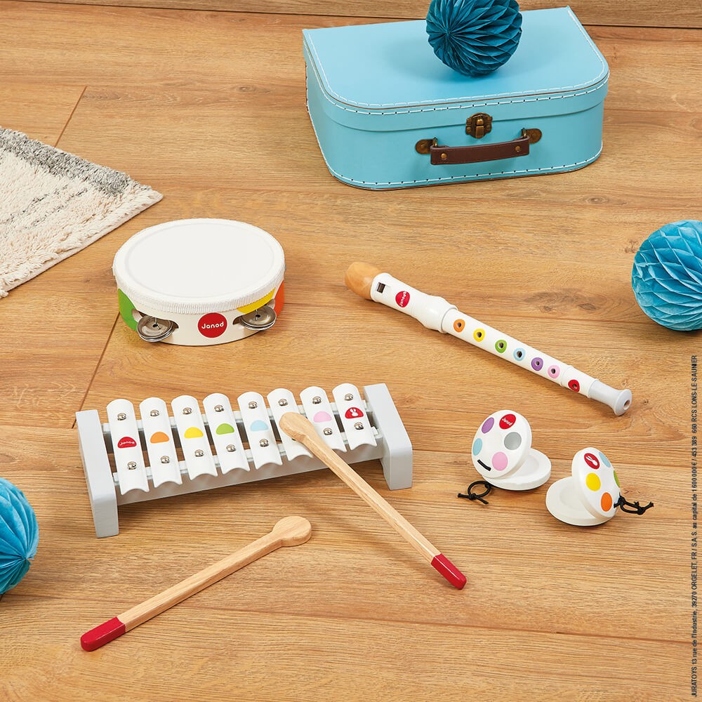 SET DE INSTRUMENTOS MUSICALES DE MADERA - Janod J07600