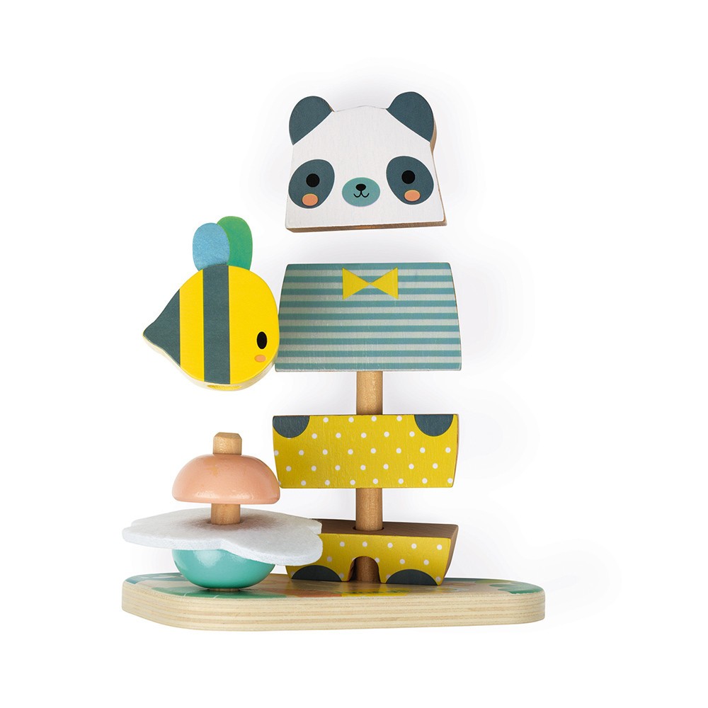 Juego para apilar osito en madera - Janod J05156