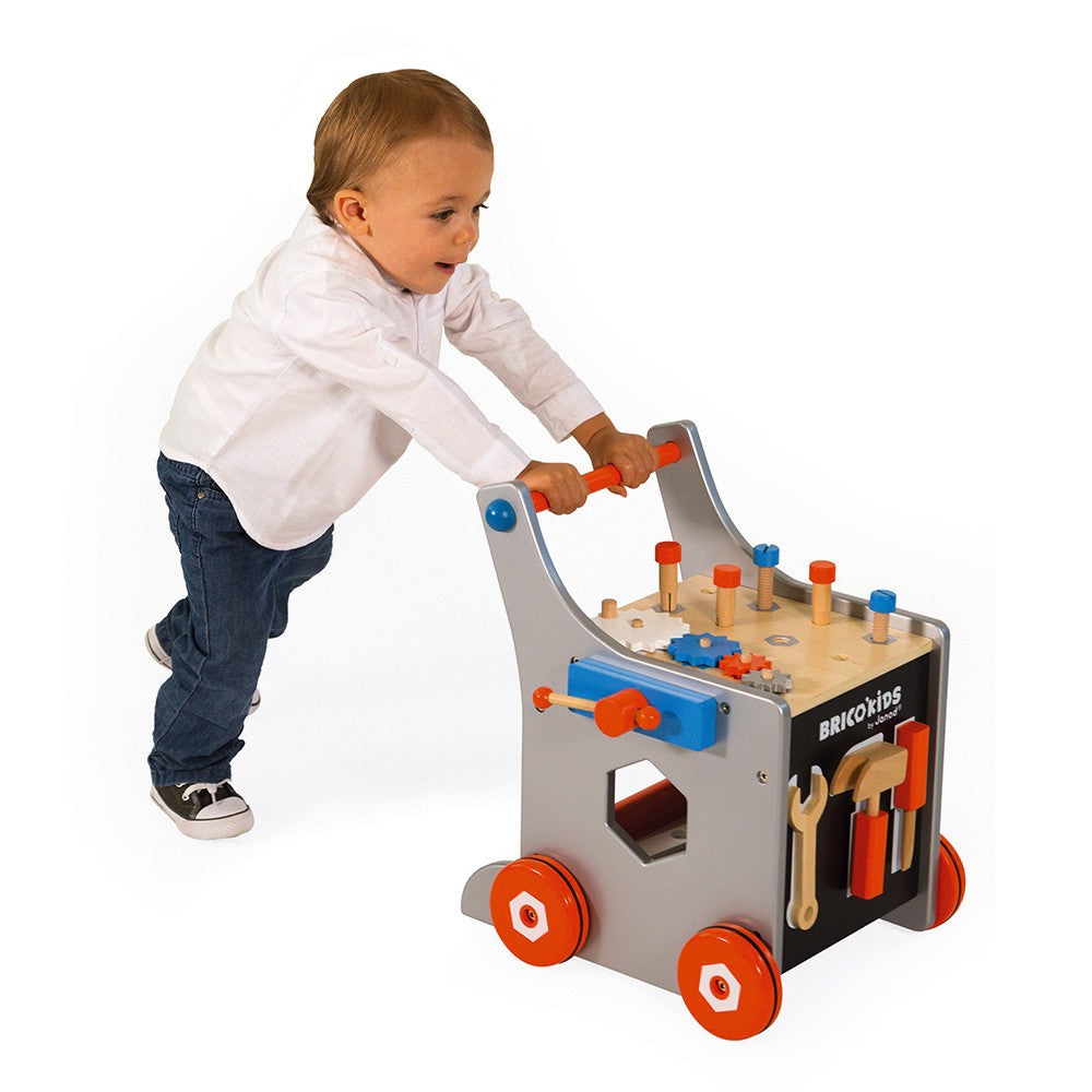 BRICO´KIDS CARRITO MAGNÉTICO DE BRICOLAJE MADERA - Janod J06478