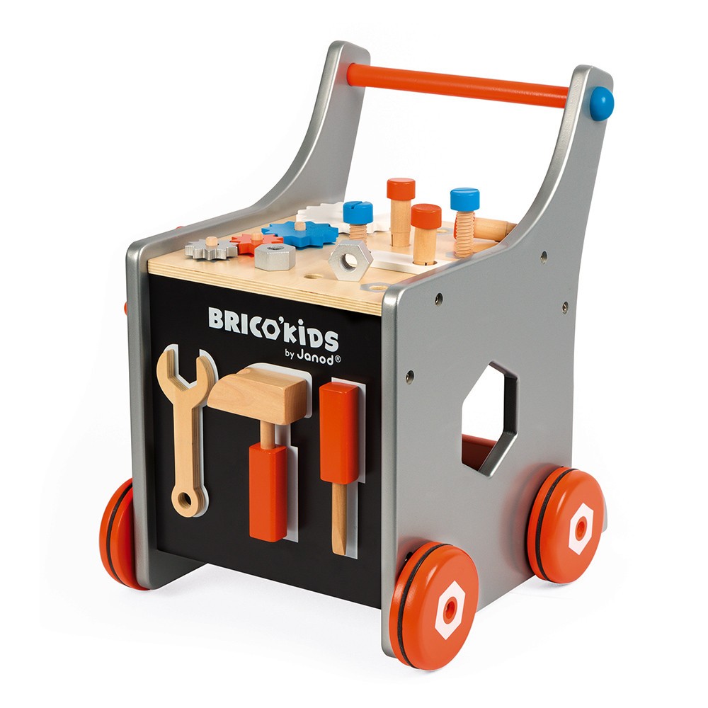 BRICO´KIDS CARRITO MAGNÉTICO DE BRICOLAJE MADERA - Janod J06478