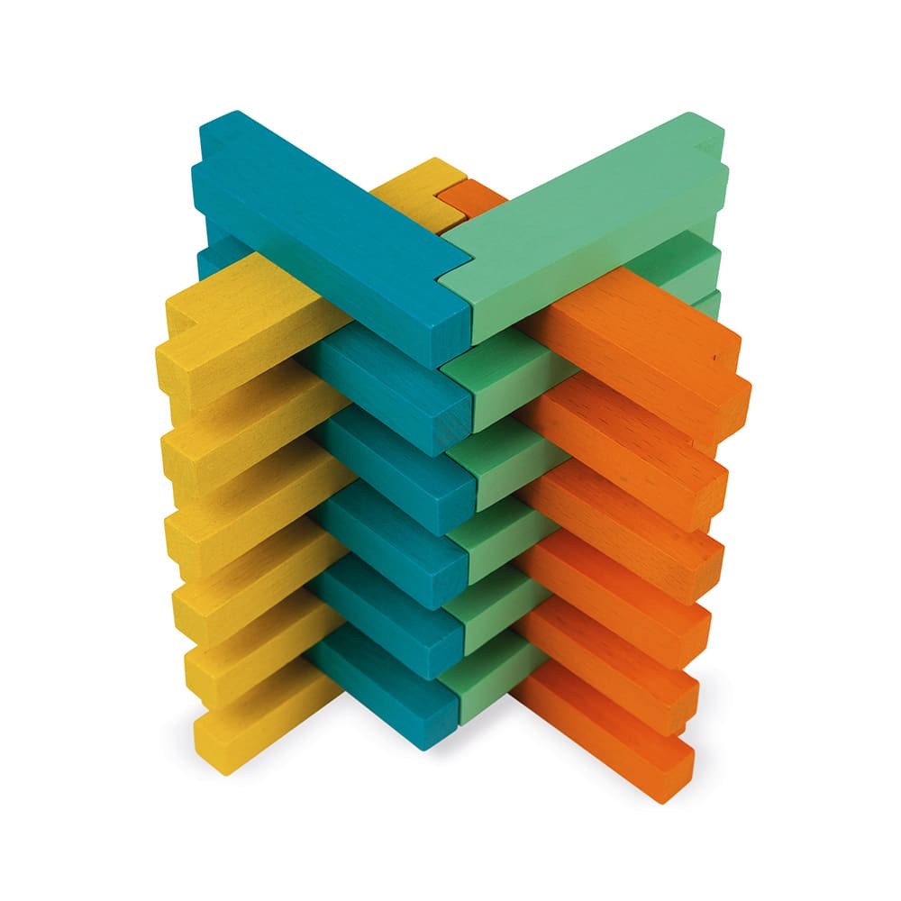 Juego de construcción de 60 piezas madera - Janod J08300