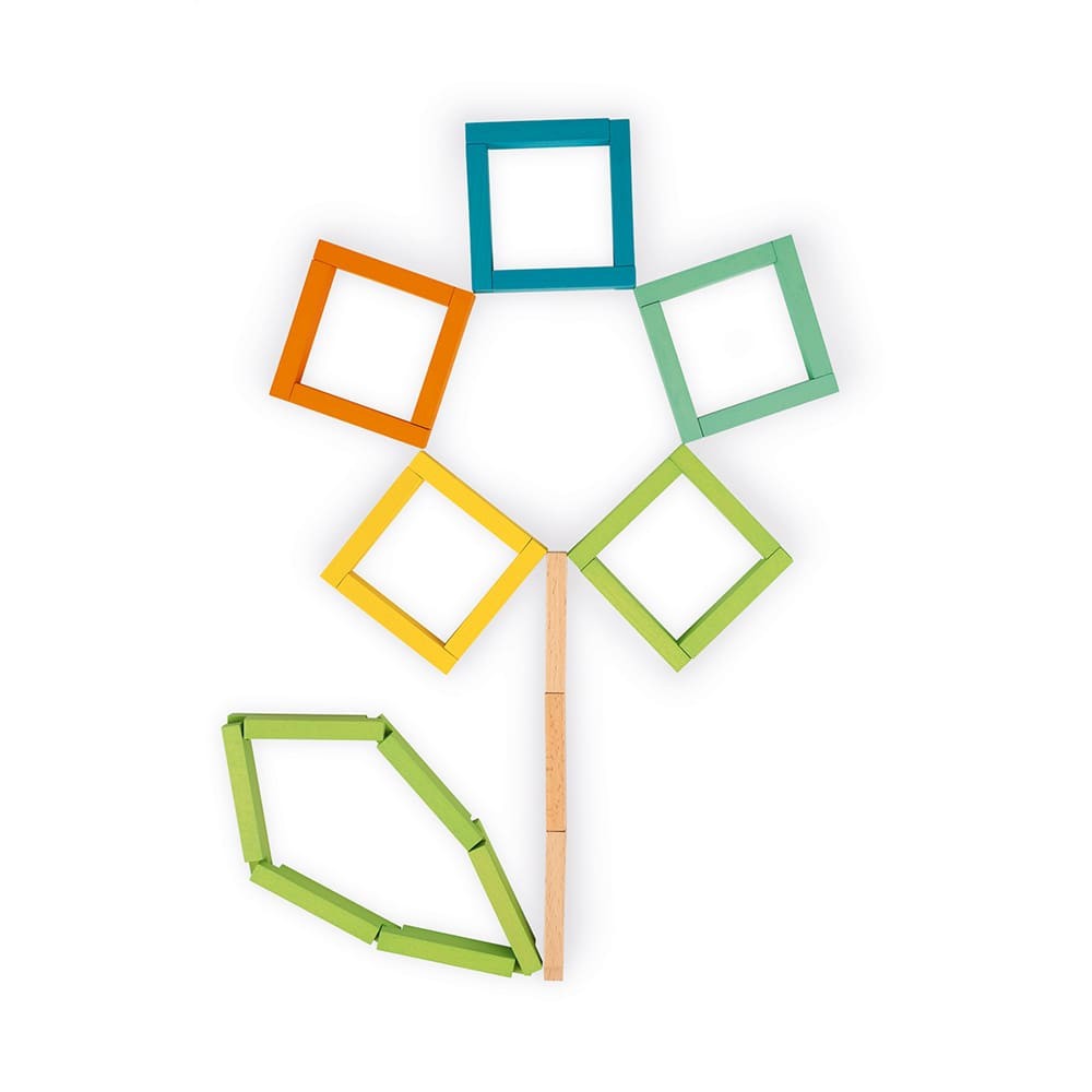 Juego de construcción de 60 piezas madera - Janod J08300