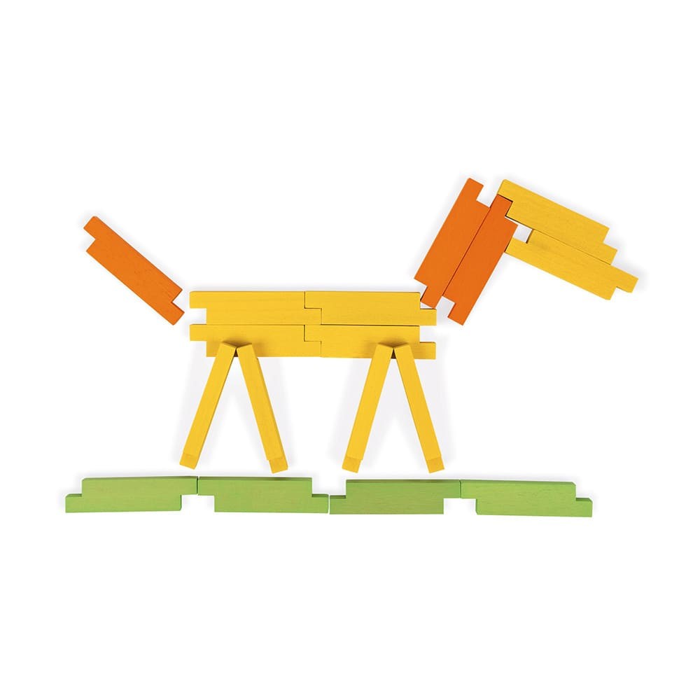 Juego de construcción de 60 piezas madera - Janod J08300