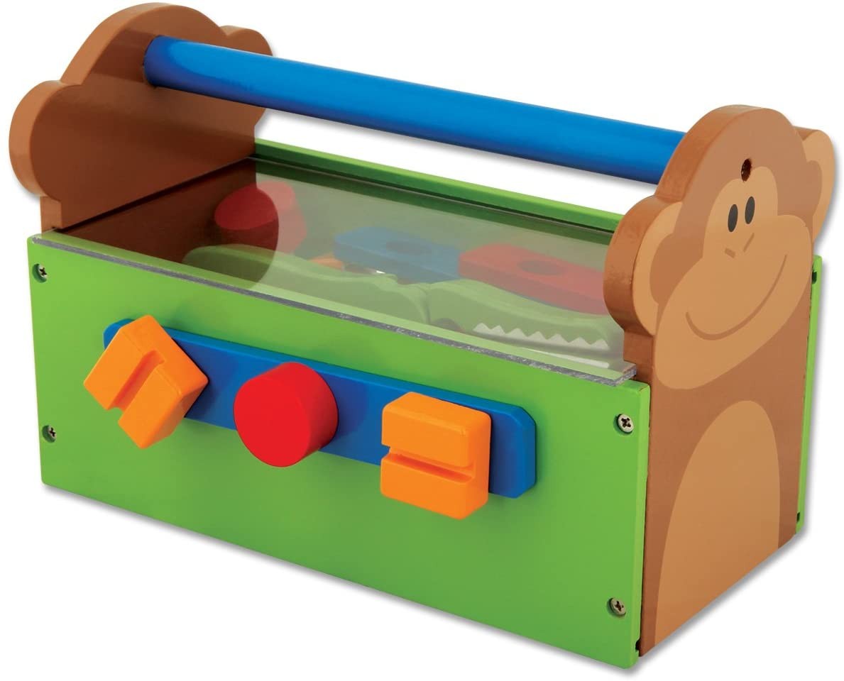 Caja de herramientas infantil zoo wooden tool box set - Stephen Joseph