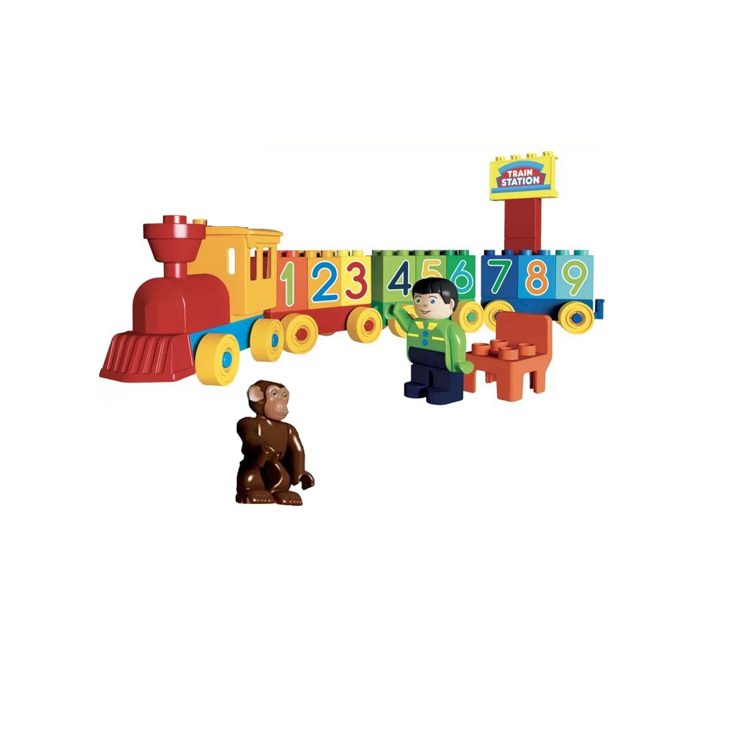 Juego de construcción tren infantil Pre School - Unicoplus 8630-0000