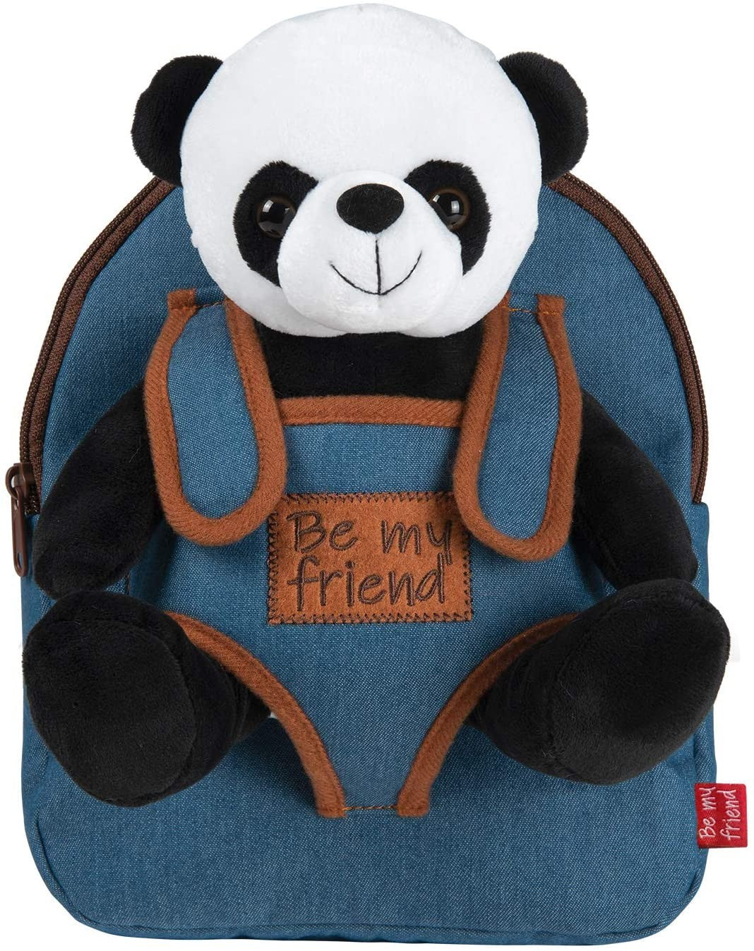 Mochila infantil con peluche oso panda - Perletti 13036