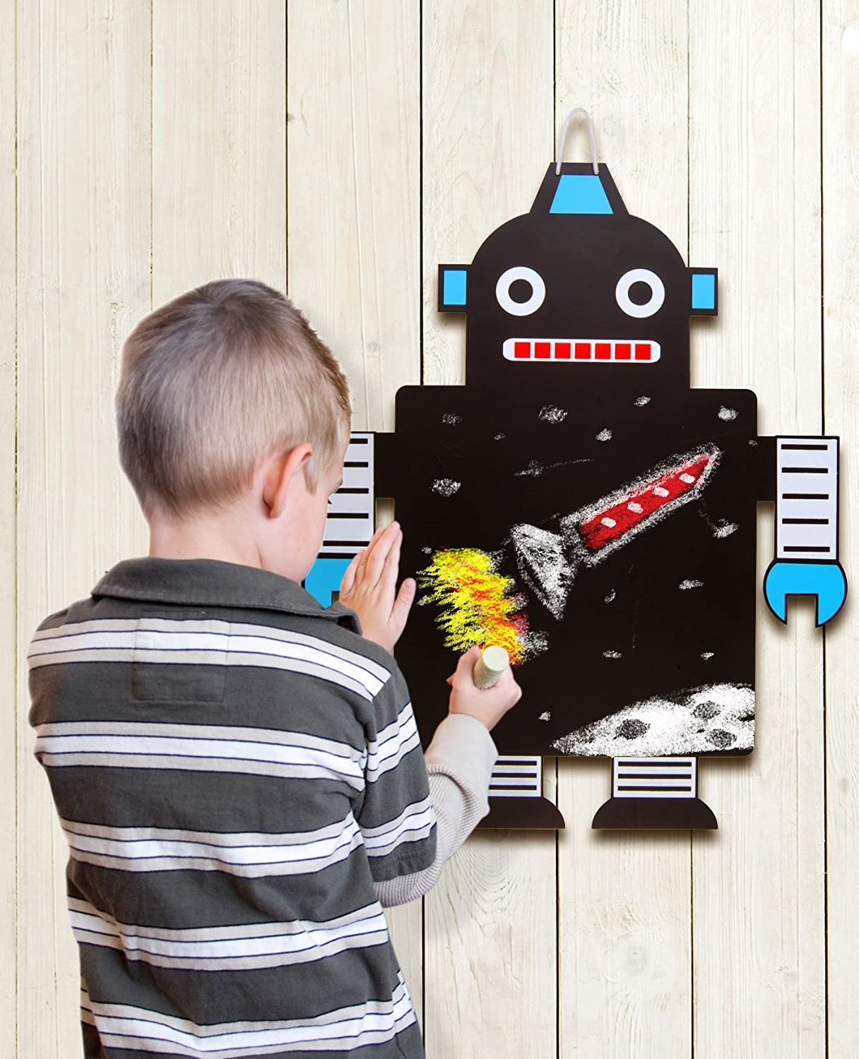 Pizarra infantil con diseño robot - Fiesta Crafts