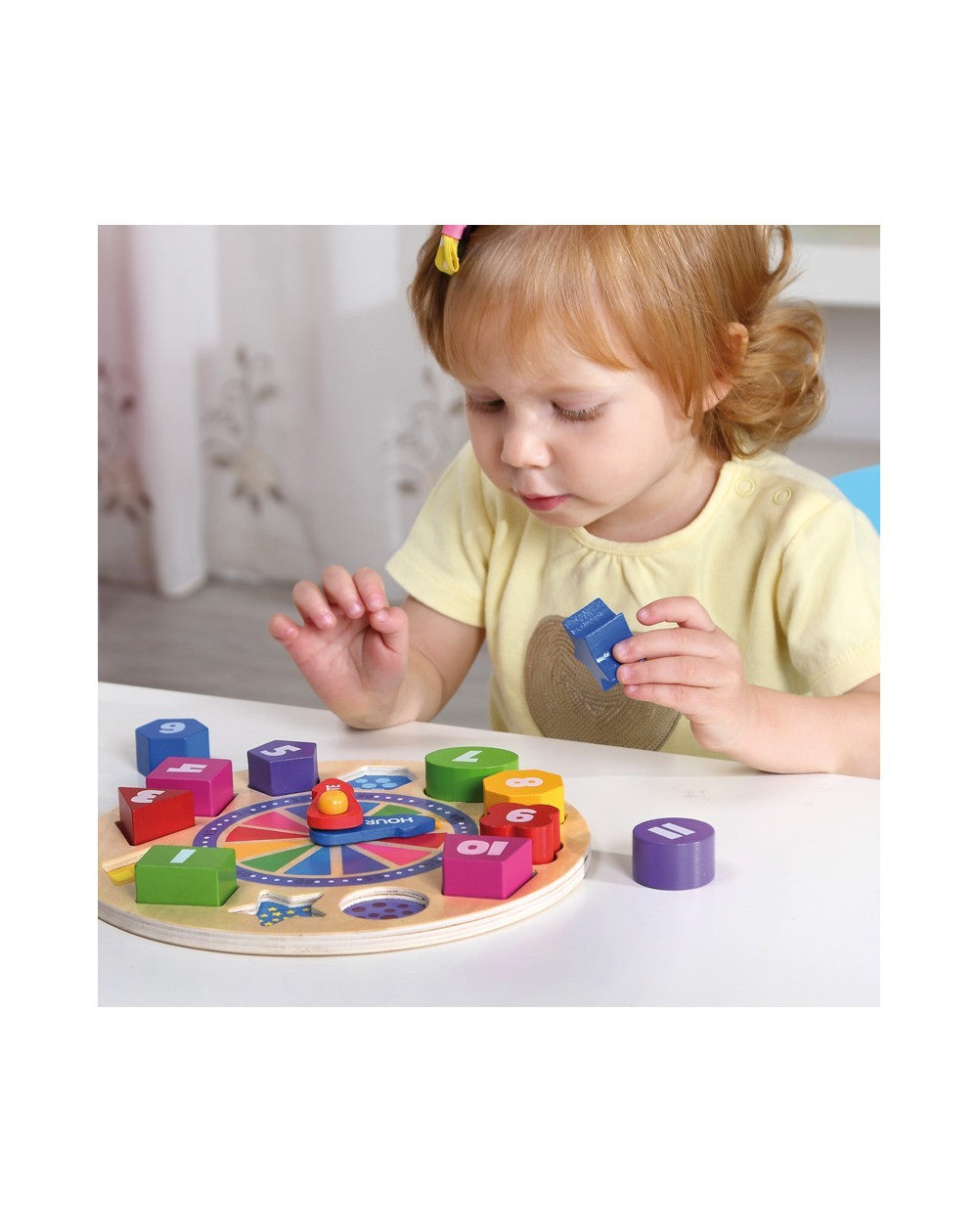 Juego de encaje aprende las horas brilla en la oscuridad - Andreu Toys