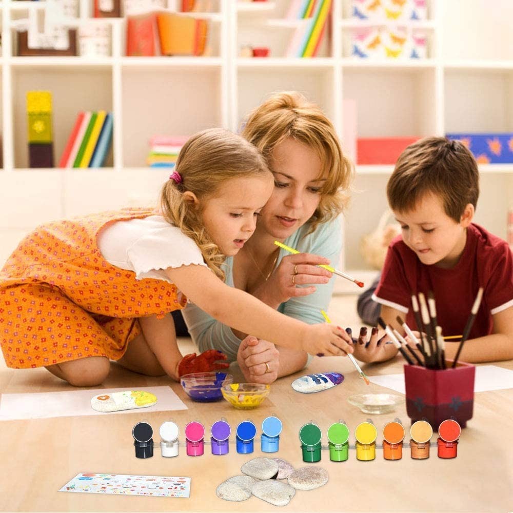 Juego de Kit creativo de pintura de rocas - Jar Melo