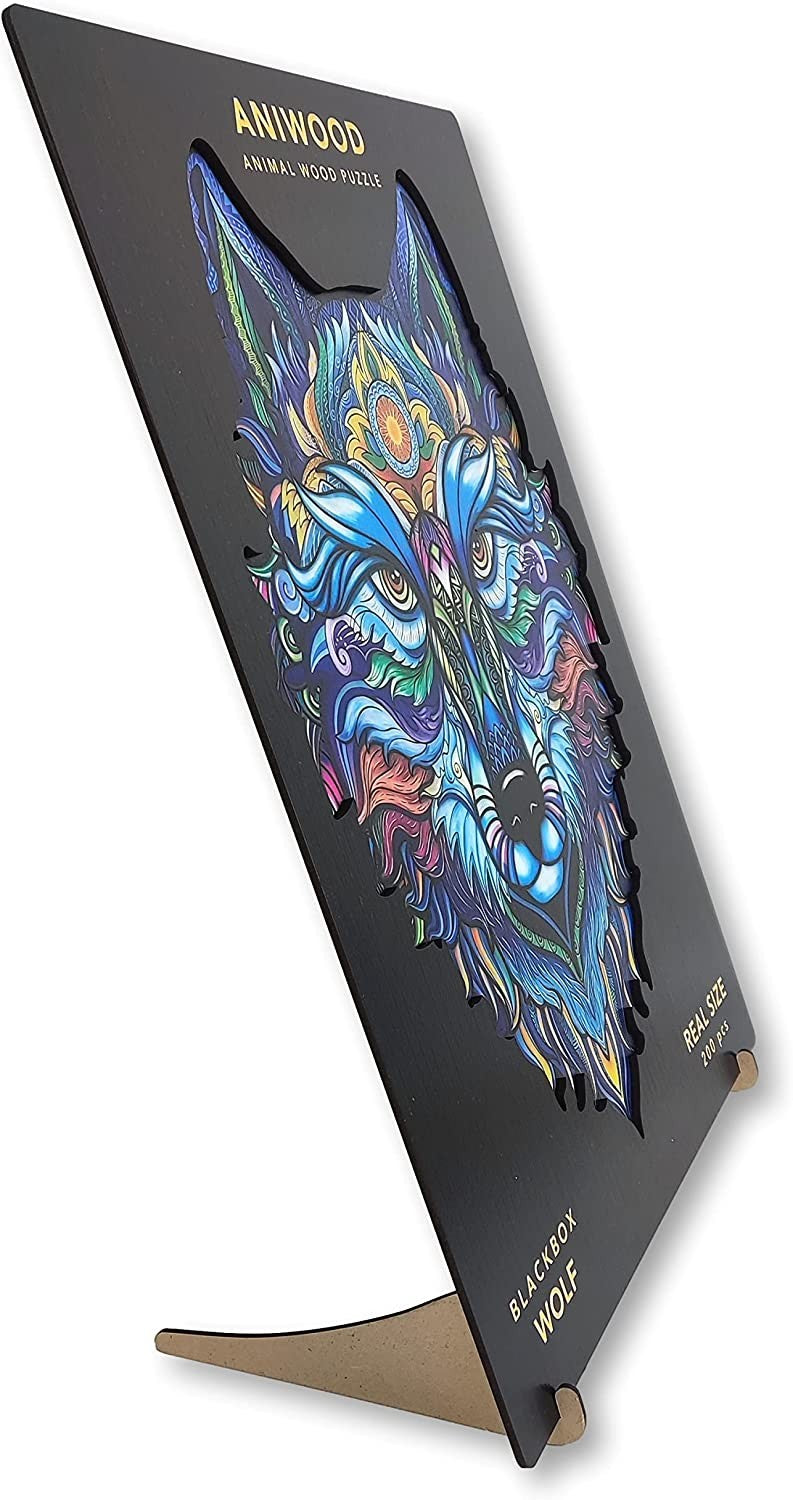 PUZZLE DE MADERA LOBO LARGE - Aniwood