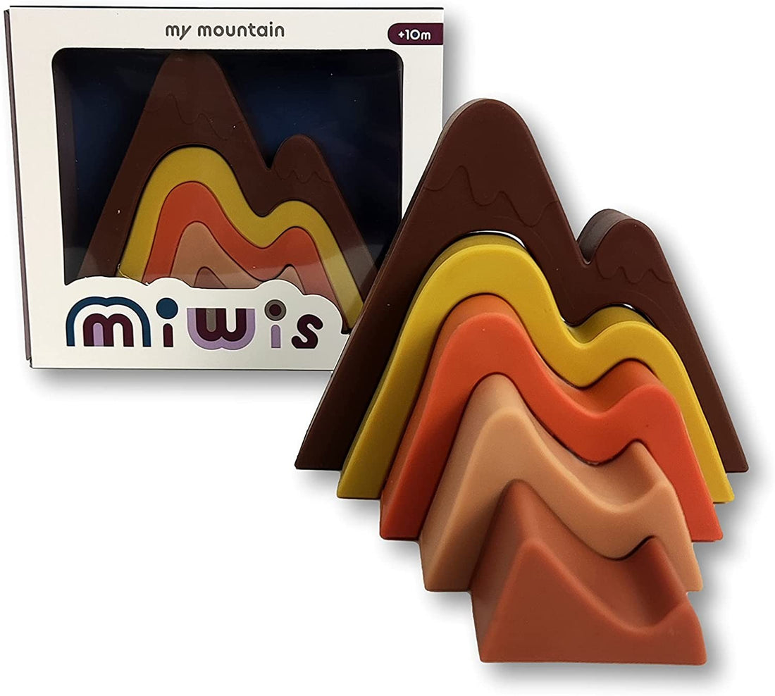 FIGURAS APILABLES COLORIDAS DE SILICONA - MONTAÑA DE VERANO - MIWIS