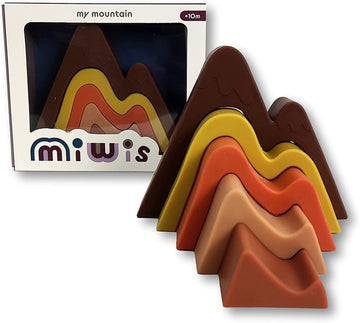 FIGURAS APILABLES COLORIDAS DE SILICONA - MONTAÑA DE VERANO - MIWIS