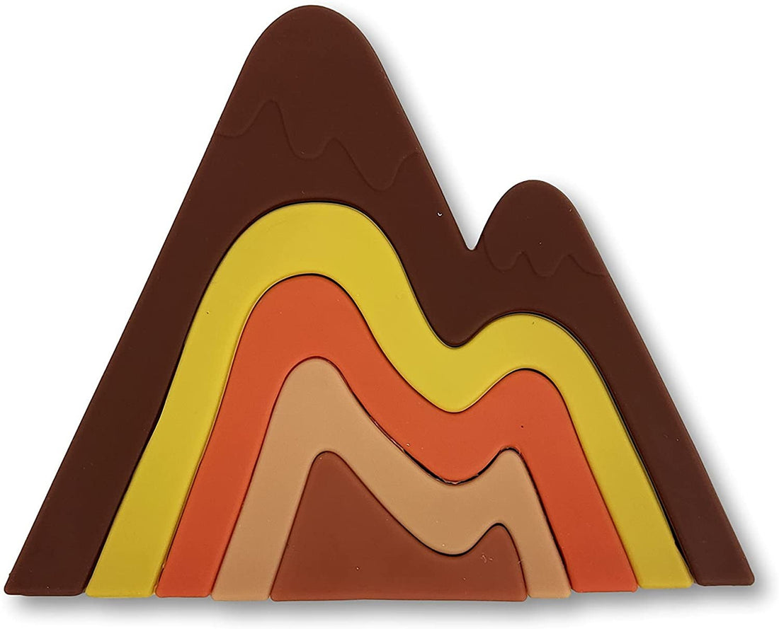 FIGURAS APILABLES COLORIDAS DE SILICONA - MONTAÑA DE VERANO - MIWIS