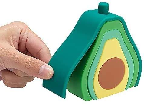 FIGURAS APILABLES COLORIDAS DE SILICONA - AGUACATE - Miwis
