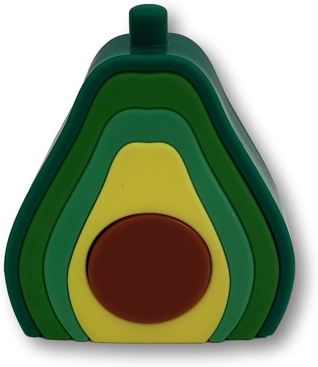 FIGURAS APILABLES COLORIDAS DE SILICONA - AGUACATE - Miwis