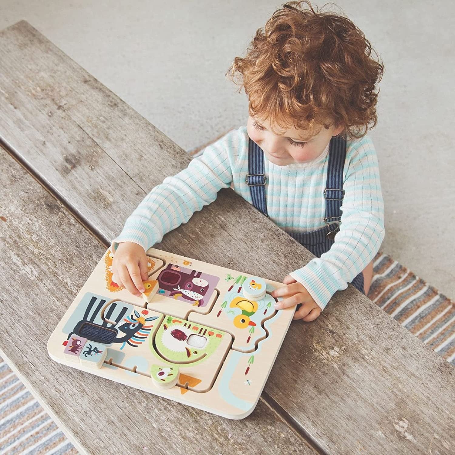 Juego sensorial granja laberinto - Liliputiens 83339