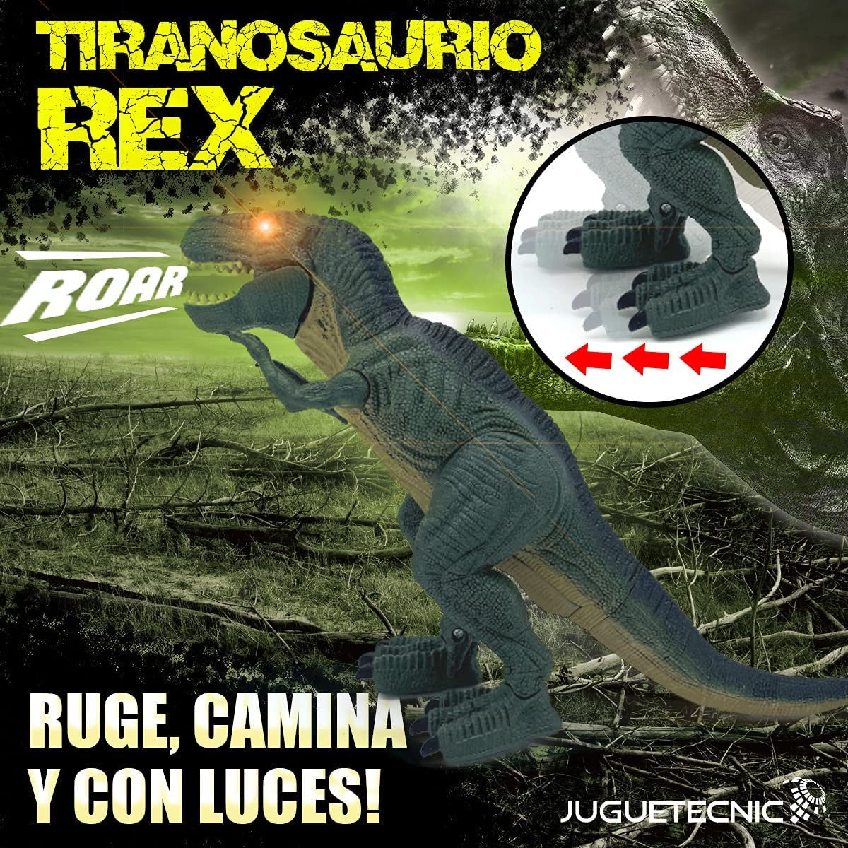 FIGURA DINOSAURIO TURANNOSAURUS REX -Juguetecnic