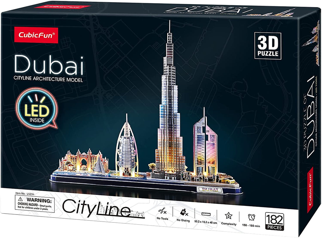 PUZZLE 3D DUBAI LED -Worldbrands