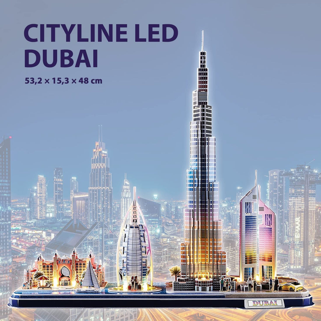 PUZZLE 3D DUBAI LED -Worldbrands