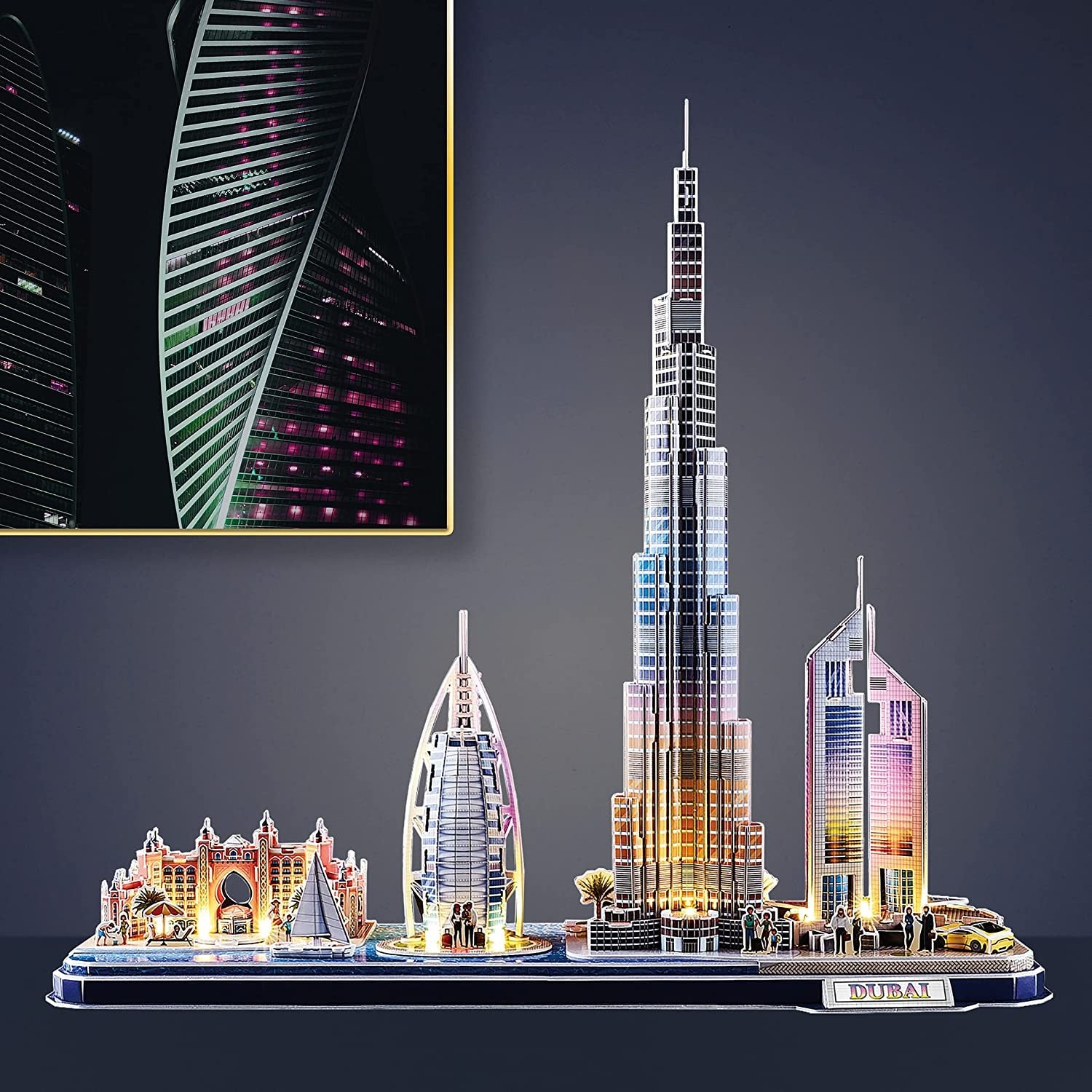 PUZZLE 3D DUBAI LED -Worldbrands